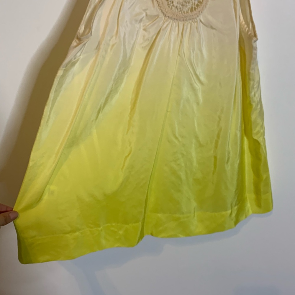 BCBGMaxAzria Dip Dye Ombre Beaded Silk Halter - Picture 3 of 7